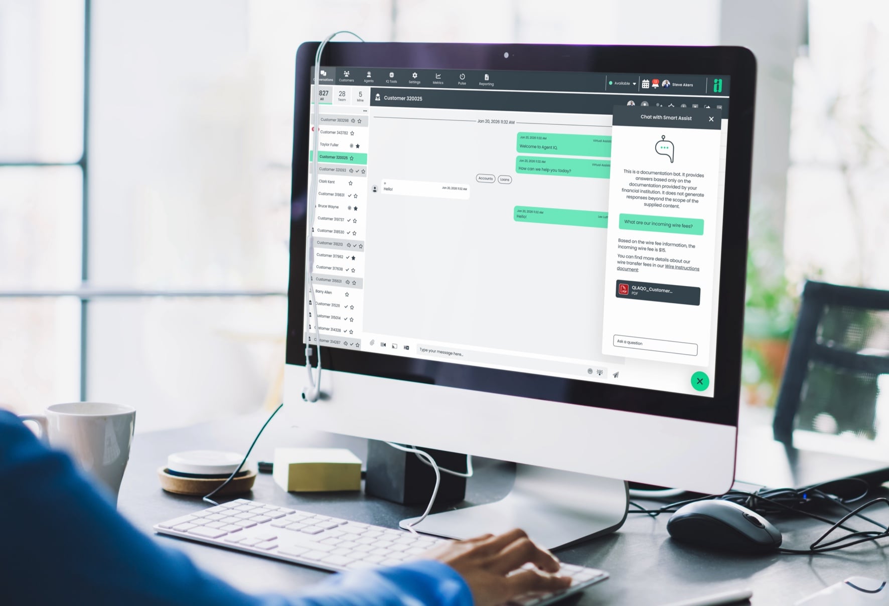 How AI guidance helps bank staff answer customer questions accurately
